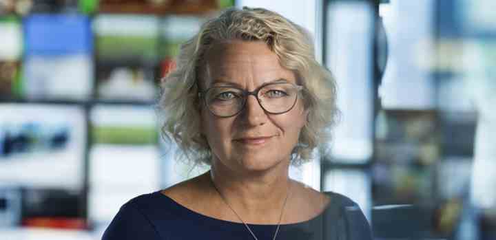TV 2s administrerende direktør, Merete Eldrup. (Foto: Miklos Szabo / TV 2)