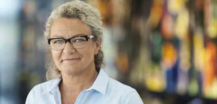 TV 2s administrerende direktør, Merete Eldrup. (Foto: Miklos Szabo / TV 2)